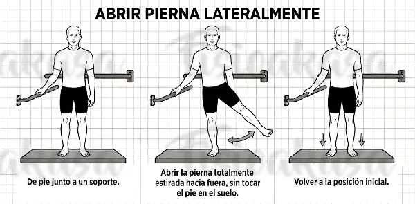 Mover pierna de lado